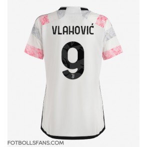 Juventus Dusan Vlahovic #9 Replika Bortatröja Damer 2023-24 Kortärmad